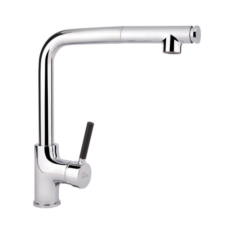 Смеситель для кухни Q-tap Inspai CRM 007F с выдвижным изливом (69516)