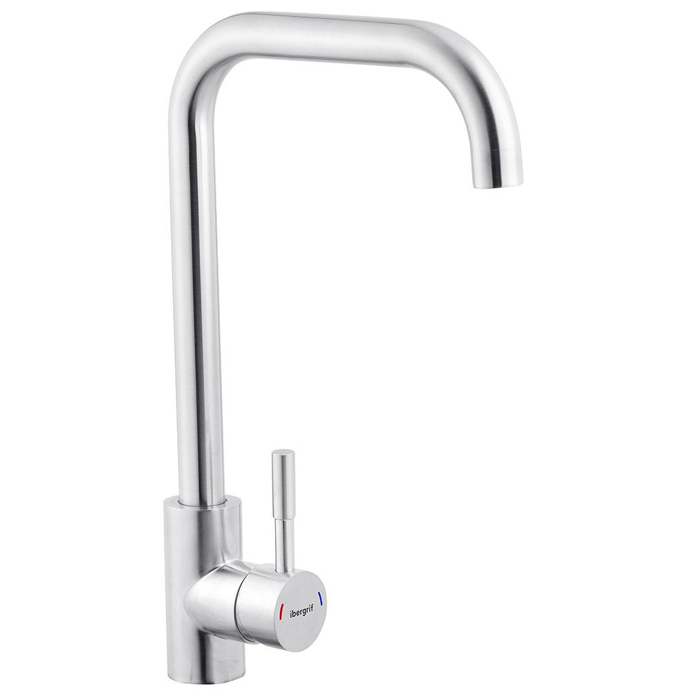 Змішувач для кухні IBERGRIF M22111 CV028492 одноважільний Сатин (148293)