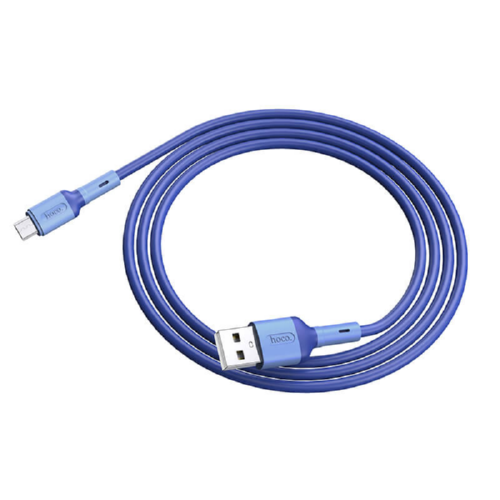 Кабель Hoco Micro USB Prime charging data cable X65 2,4 A 1 м Blue (546420)