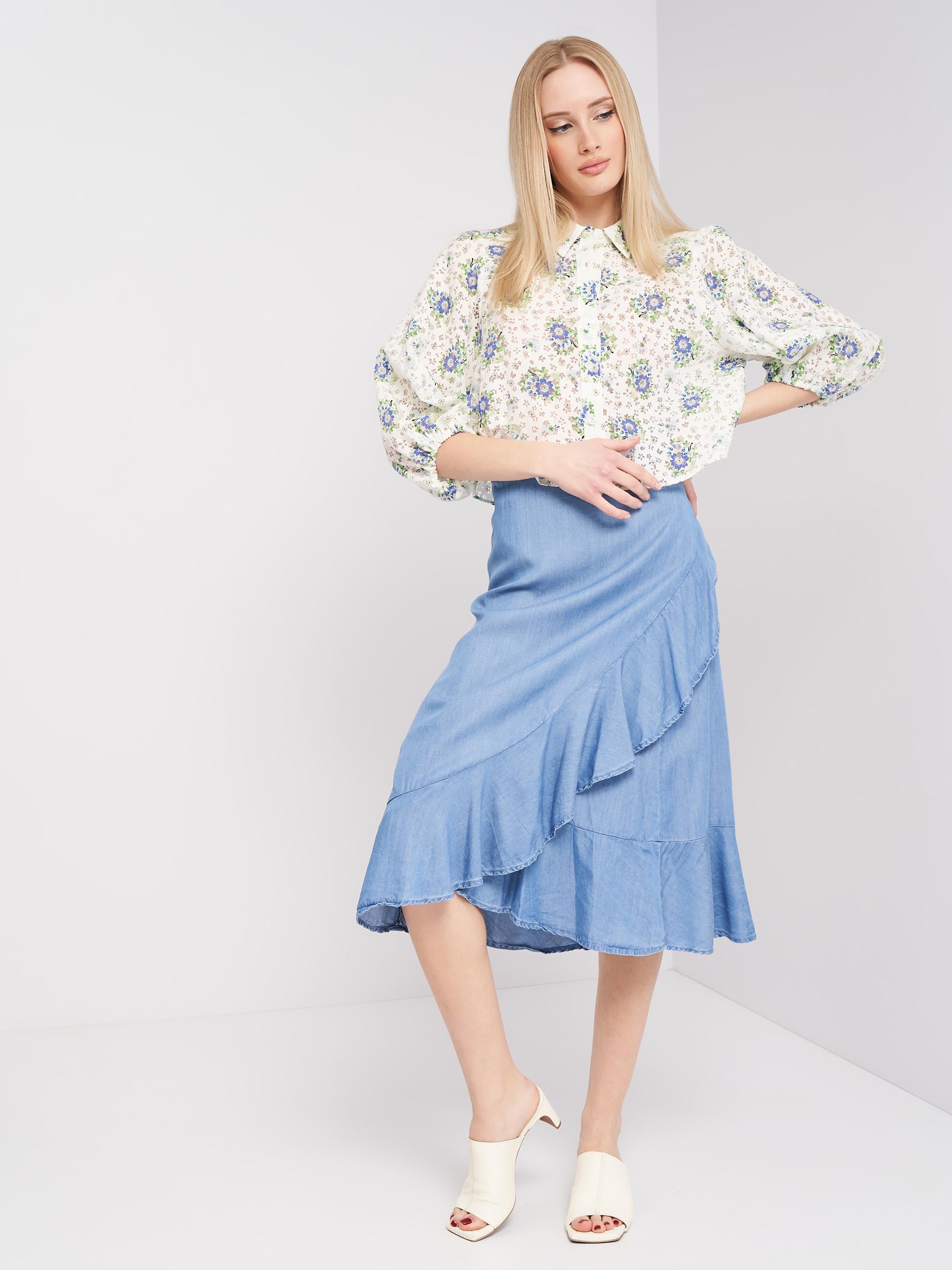 Блуза ZARA Цветы M Белый (4043243251) Блуза ZARA Цветы M Белый (4043243251)