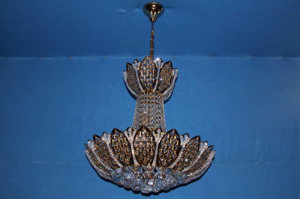 Кришталева люстра L9908/450х510/4/2 FGD Білий/Золото (AN000414)