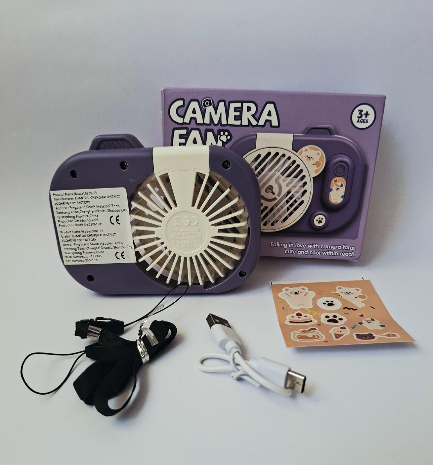 Вентилятор портативний акумуляторний Камери 0808-13 фіолетовий - фото 8 Вентилятор портативний акумуляторний Камери 0808-13 фіолетовий - фото 8