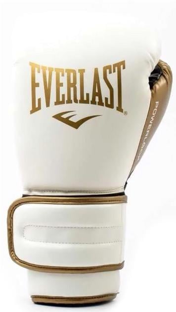 Боксерські рукавиці Everlast POWERLOCK 2R TRAINING GLOVE Уні 10 унцій Білий/Золотий (P00003048)