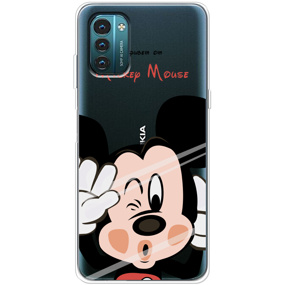 Чехол BoxFace Nokia G21 Mister M Прозрачный силикон (44288-cc58-44288)