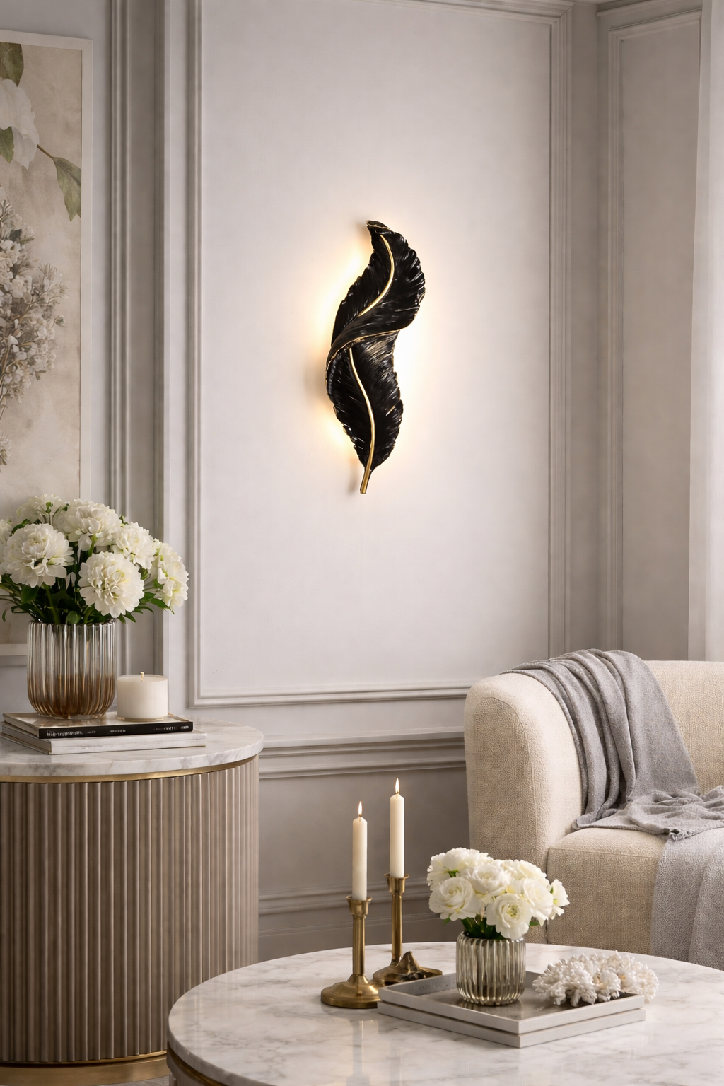 Настінний світильник Velvet Wing LED 3 режими 15W (20465/650BК)