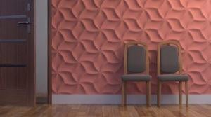 3D-панель гіпсова Орігамі під фарбування 500x500x30 мм Білий (30635431) - фото 2