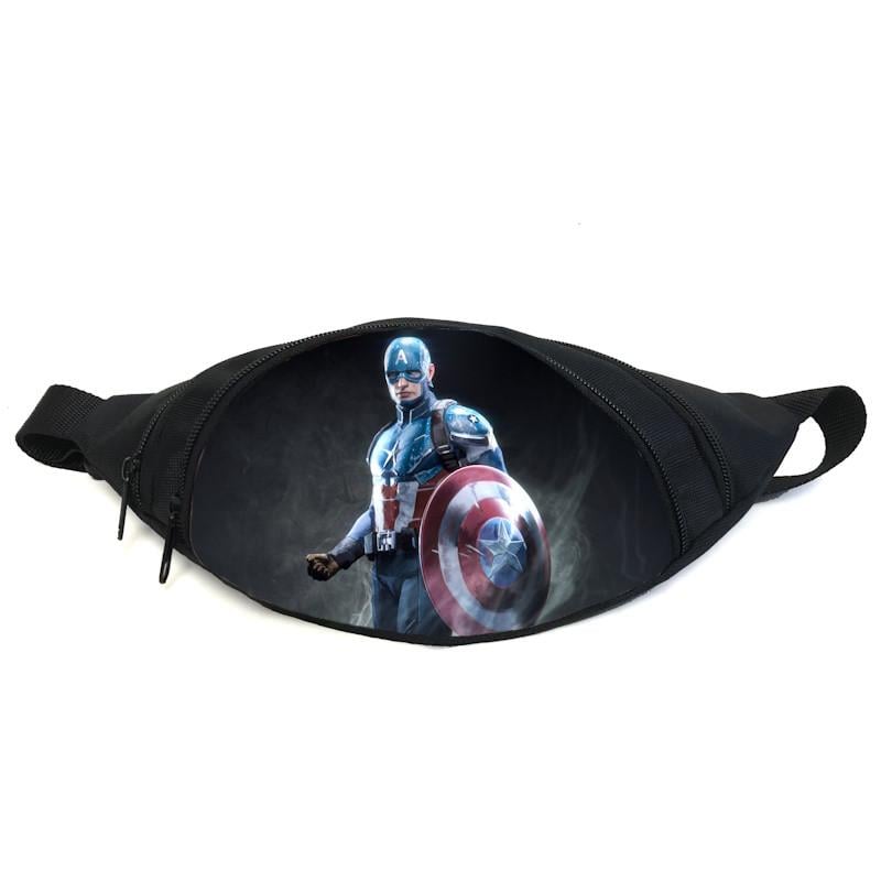Поясная сумка-бананка Cappuccino Toys GB-Captain America 05 Черный (2399980036) Поясная сумка-бананка Cappuccino Toys GB-Captain America 05 Черный (2399980036)