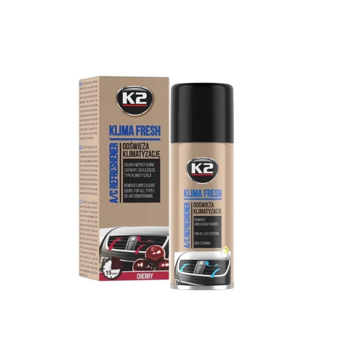 Очищувач кондиціонера автомобіля K2 Klima Fresh Cherry з ароматом вишні (K222CH)