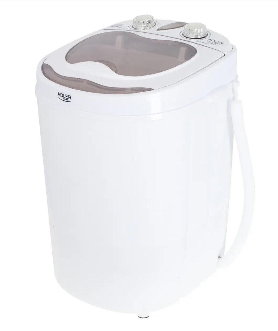 Туристическая стиральная машина Adler AD 8055 с центрифугой и функцией отжима 150 Вт