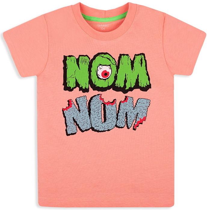 Футболка дитяча бавовняна для хлопчика Gabbi Чувачки 110 см Лососевий (12181)