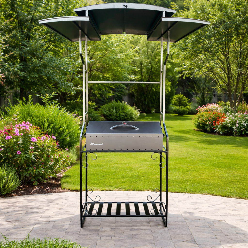 Мангал Jooki Зевс на 12 шампурів з дахом 4 мм