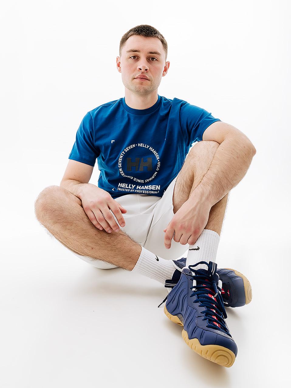 Футболка чоловіча Helly Hansen MOVE COTTON T-SHIRT L Блакитний (7d53976-606 L)