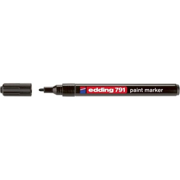 Маркер Edding Paint round tip 1-2мм, black (791/01)