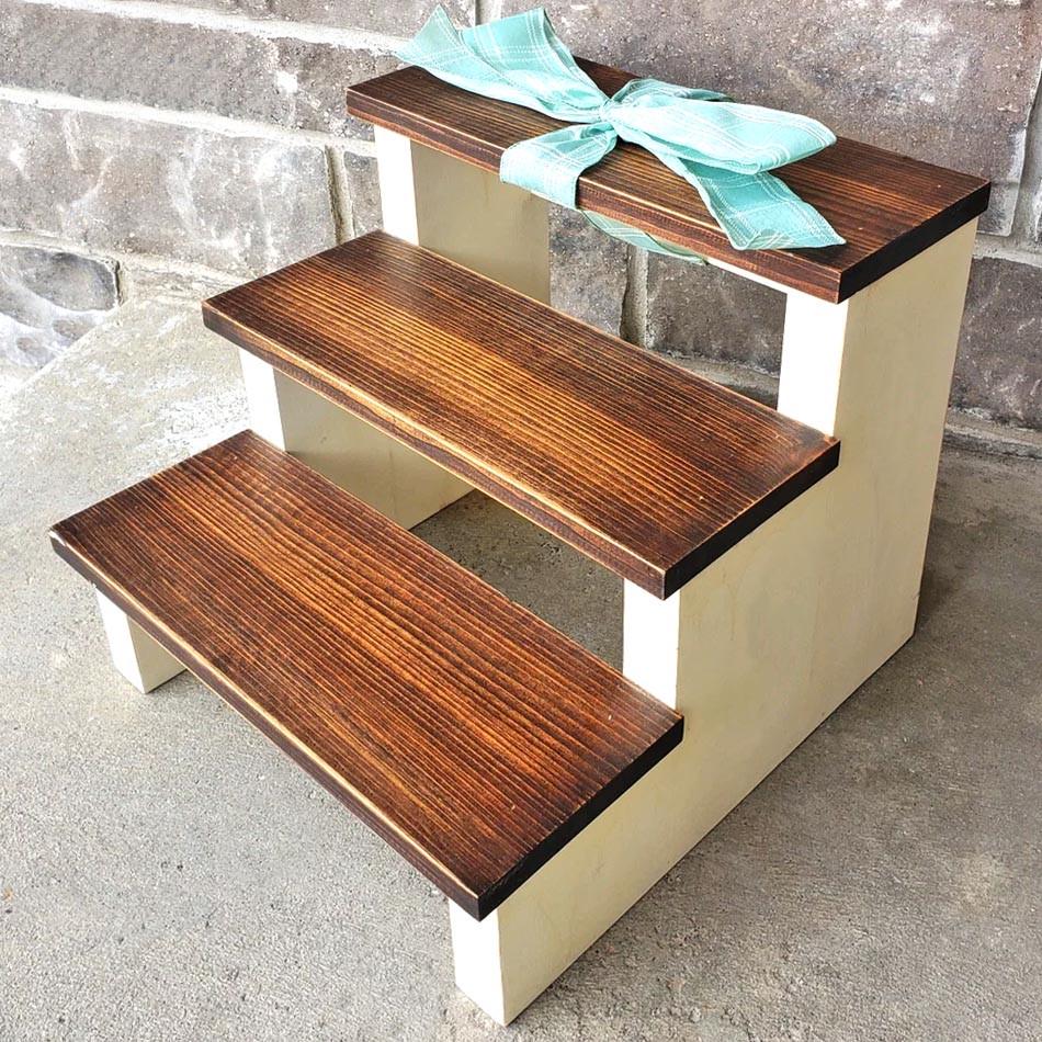 Скамейка-ступенька из дерева Блекривер Зефир/Латте (ССТ-00172016)