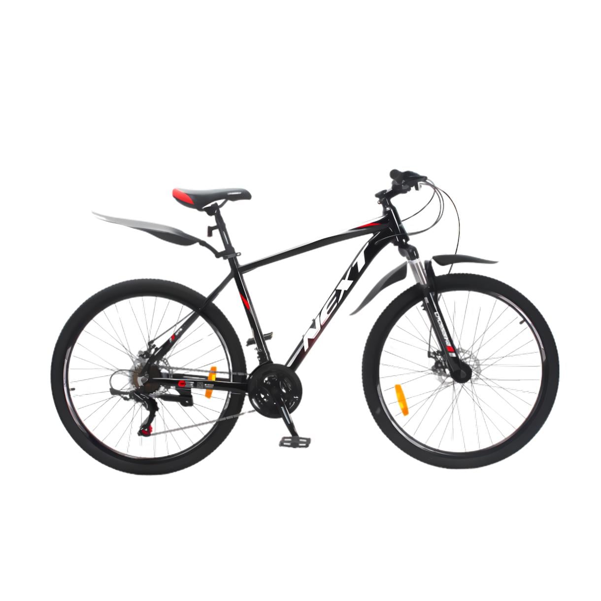 Велосипед Crossbike Next 2025 27,5" 19" Чорний/Червоний (272)