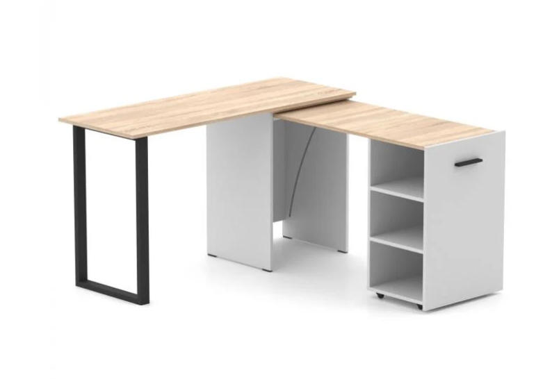 Стол-трансформер Knap Knap Hobana-Jumbo 135х50х77 см Белый/Дуб сонома - фото 1 Стол-трансформер Knap Knap Hobana-Jumbo 135х50х77 см Белый/Дуб сонома - фото 1