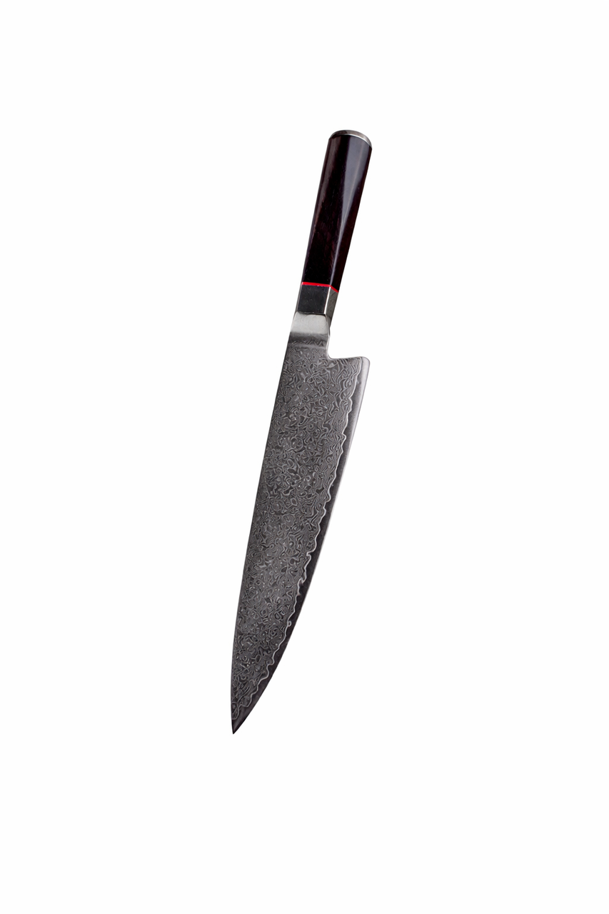 Шеф-нож кухонный гиюто Премиум дамасская сталь VG10 с восьмигранной ручкой для мяса и овощей (2988217254)