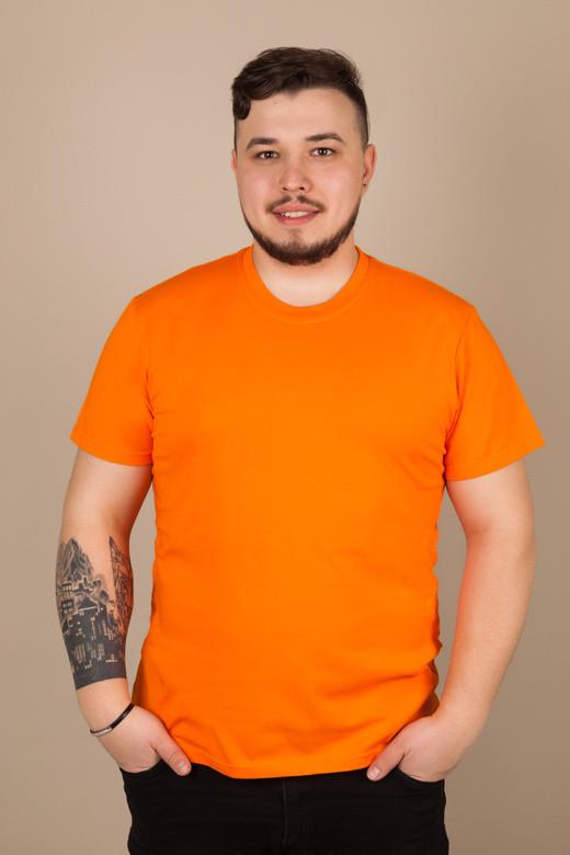 Футболка мужская GBI Стандарт хлопковая M Оранжевый (12549)