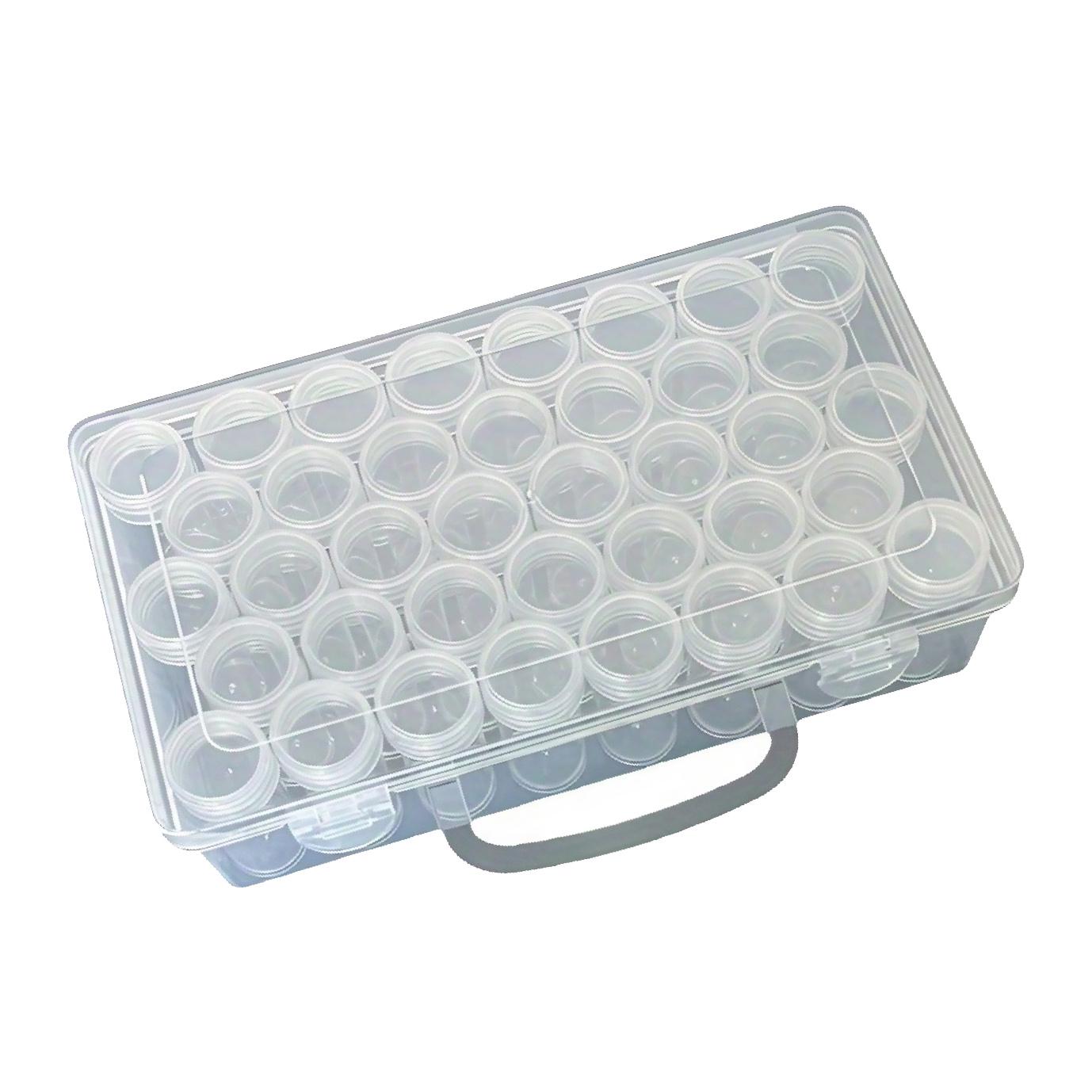 Органайзер для насіння пластиковий 38 баночок з маркуванням (ORGNSN-0733) - фото 1 Органайзер для насіння пластиковий 38 баночок з маркуванням (ORGNSN-0733) - фото 1