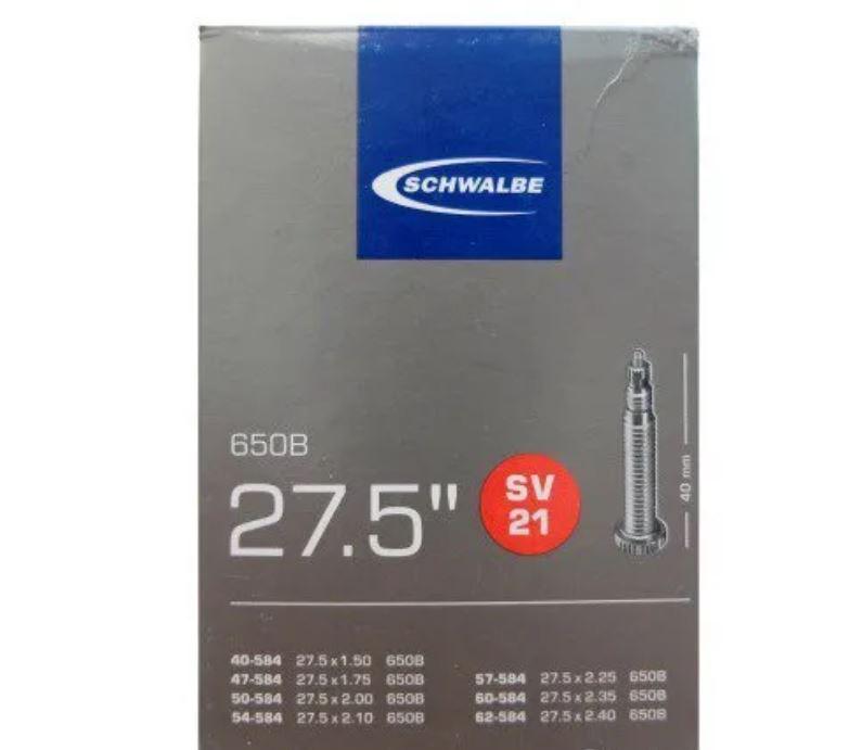 Велокамера Schwalbe 27,5" 40/62x584 SV21 40 мм EK (TUB-09-09)