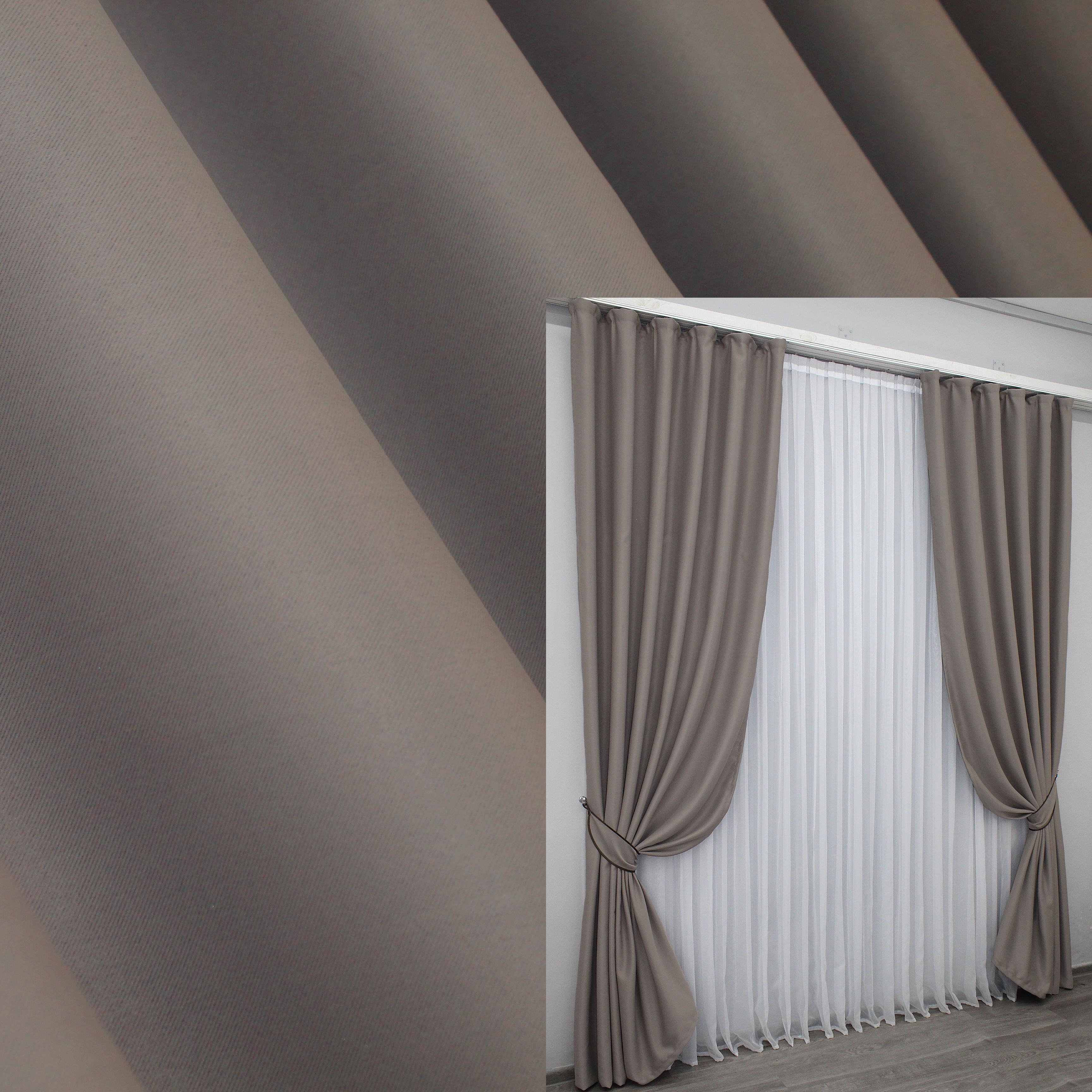 Комплект готовых штор VR-Textil Bagema Rvs №1242ш 100х270 см 2 шт. Какао (31-559) - фото 3 Комплект готовых штор VR-Textil Bagema Rvs №1242ш 100х270 см 2 шт. Какао (31-559) - фото 3