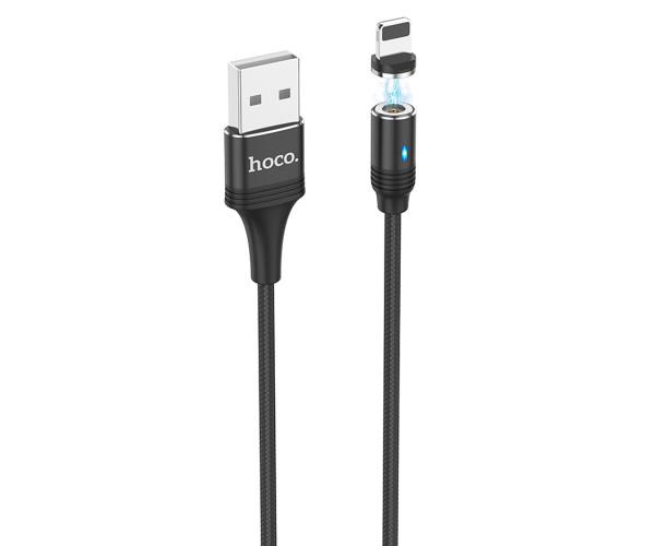 Кабель Data Hoco U76 Lightning 1,2 м Black - фото 2