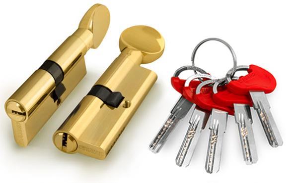 Цилиндровый механизм Fuaro D-PRO502 D-PRO5002 Knob 68 PB латунь 5Key