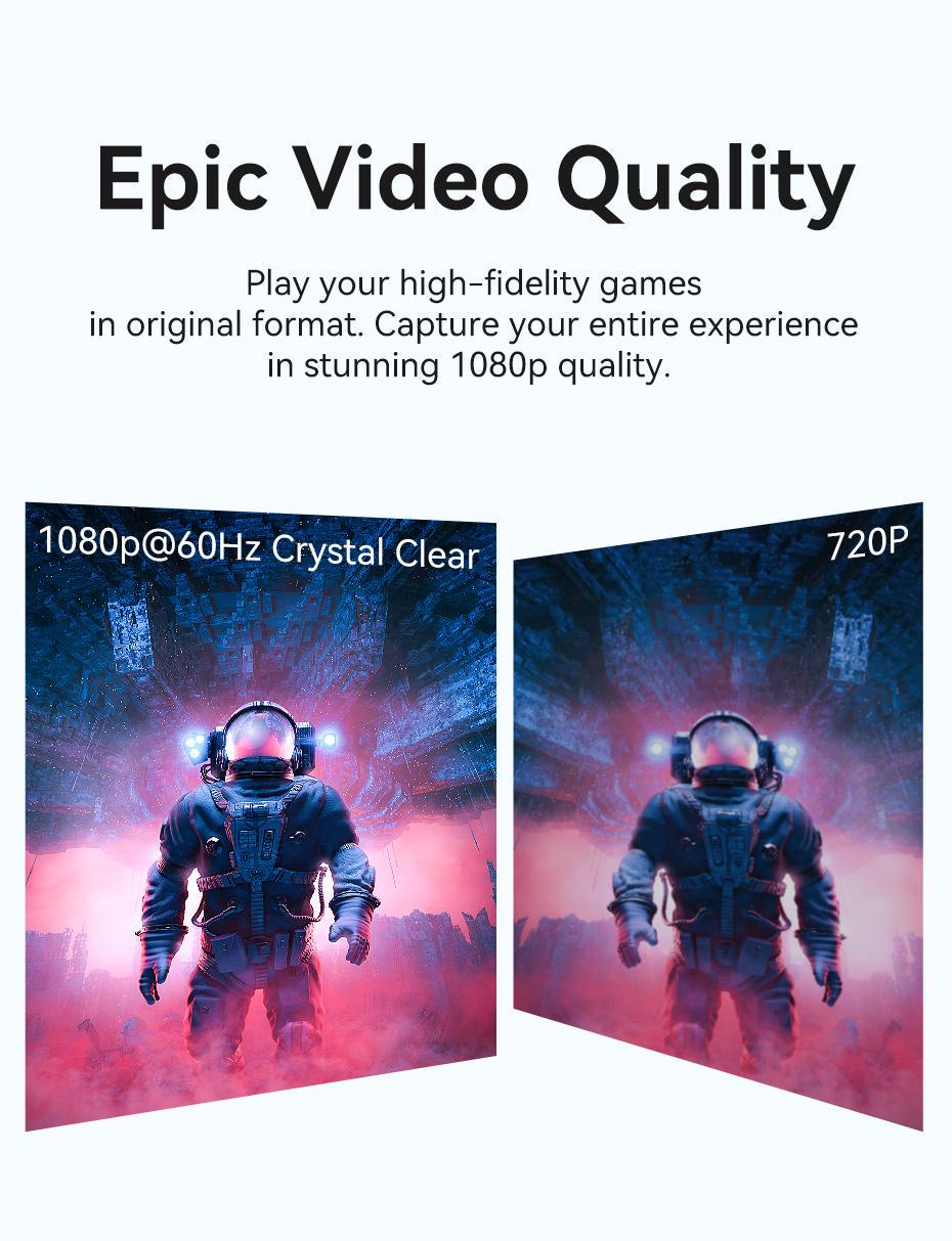 Карта видеозахвата Vention Type-C/USB-HDMI 1080p 60Гц режимы Черный (ACWHA) - фото 7 Карта видеозахвата Vention Type-C/USB-HDMI 1080p 60Гц режимы Черный (ACWHA) - фото 7