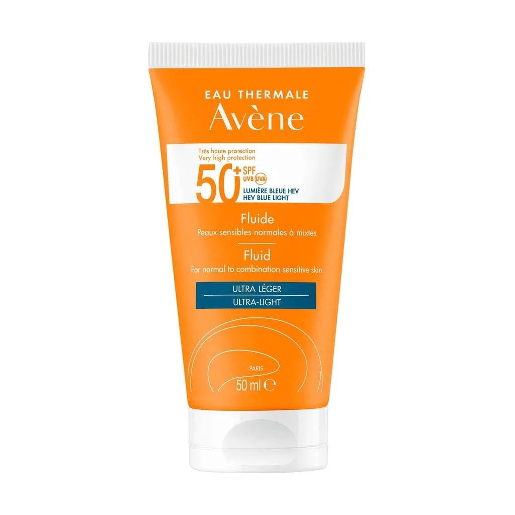 Флюид солнцезащитный для лица Avene Eau Thermale Sun Care Fluid SPF 50+ 50 мл (1604770719)
