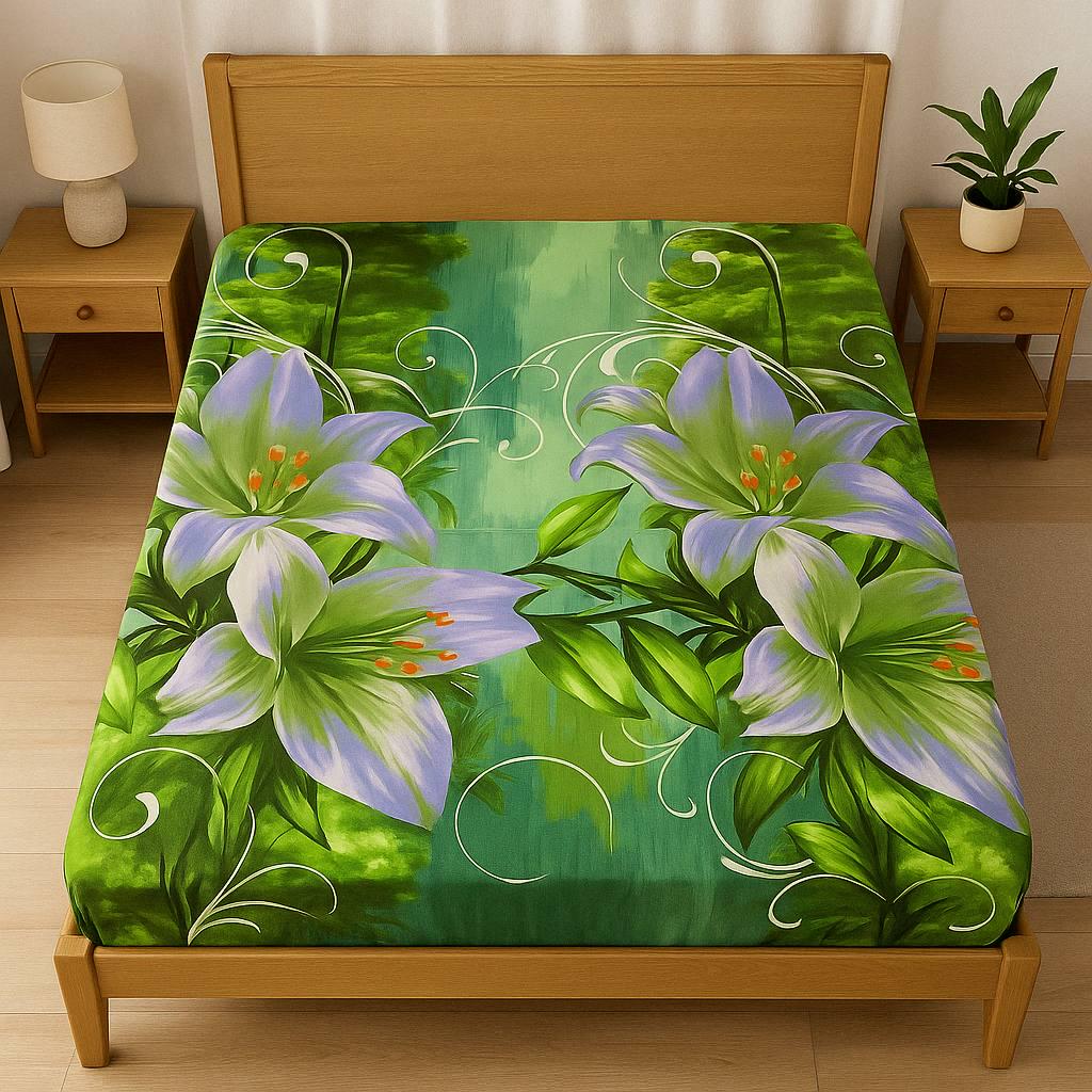 Простынь Lily на резинке безь 180х200 см (G-1704LI/x180)