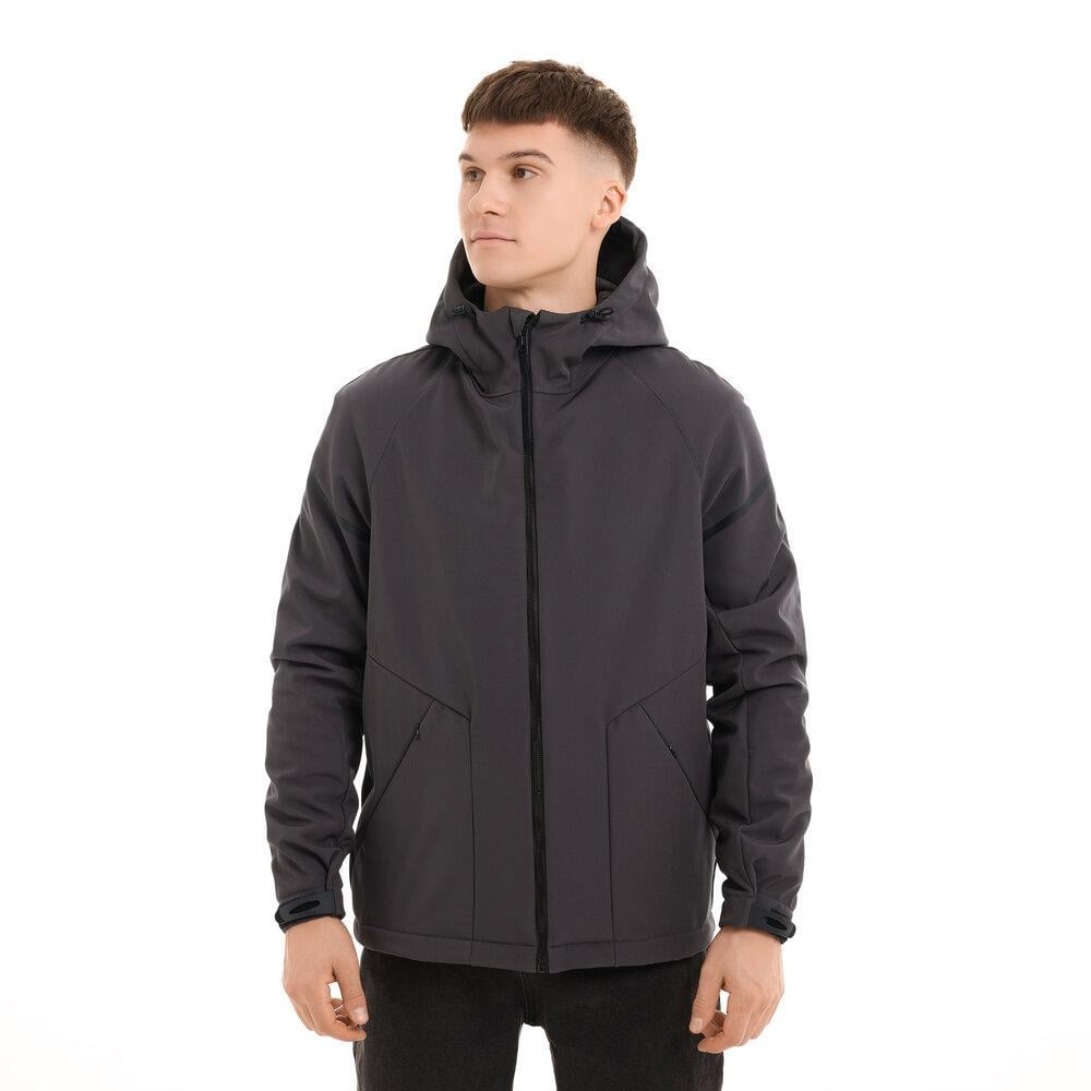 Куртка мужская Pobedov Softshell Vector демисезонная L Темно-серый (26513/1/3)