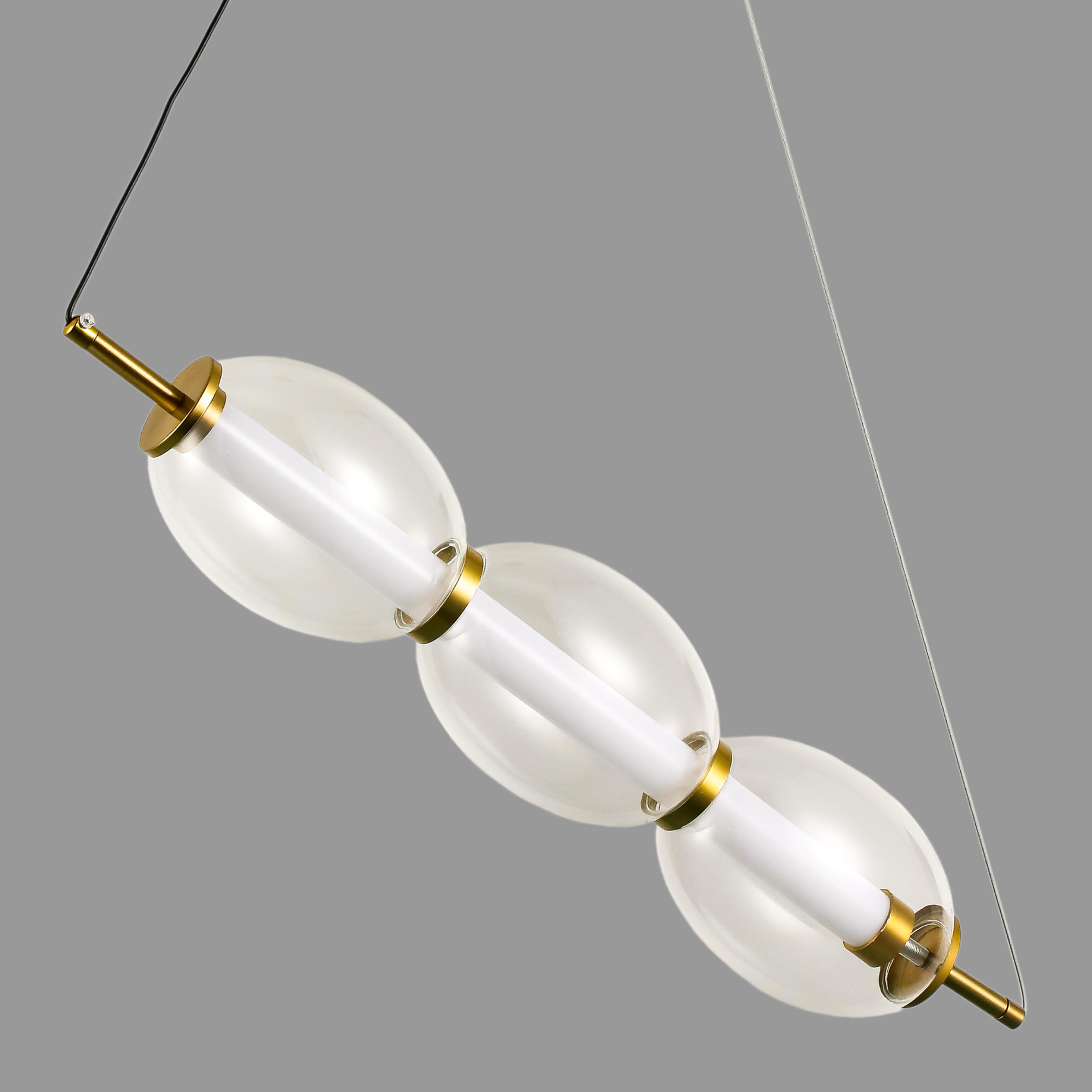 Подвес дизайнерский Led 9W прозрачными плафонами (800-P3171 CL)