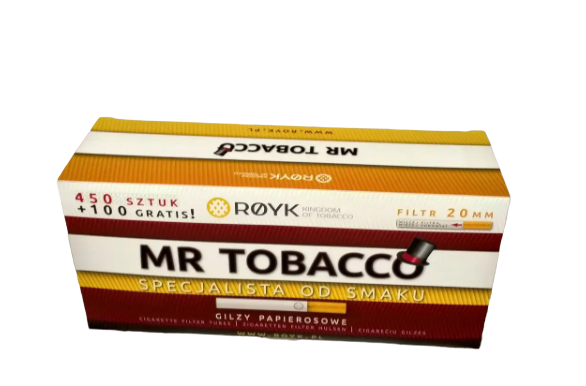 Сигаретні гільзи Mr Tobacco з фільтром для набивання тютюном 450 + 100 шт.