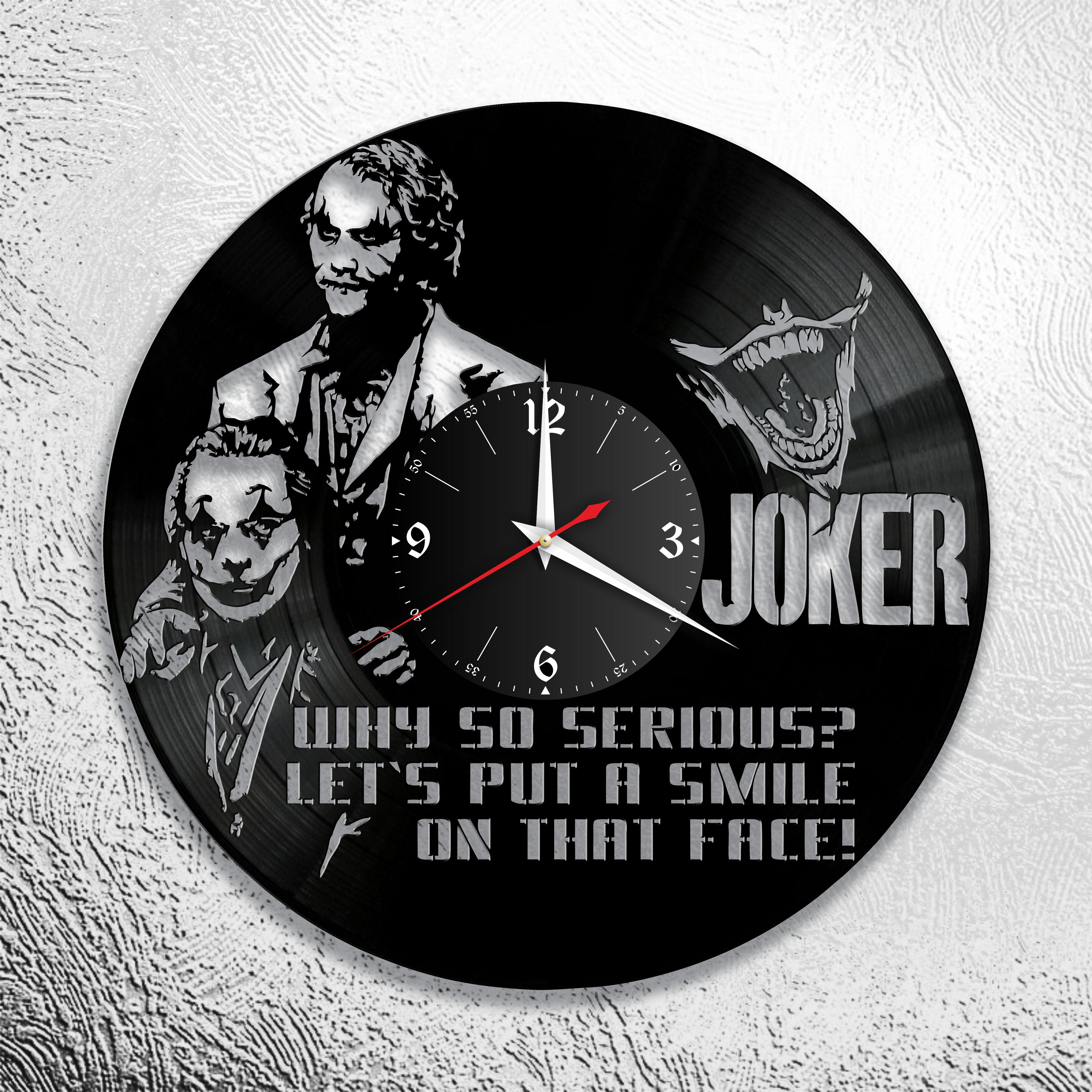 Часы настенные Джокер 3308 из виниловой пластинки