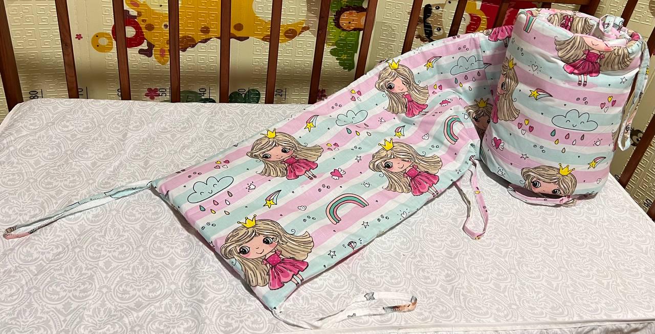 Бортики в дитяче ліжечко на 3 сторони з 1 частини (752908)