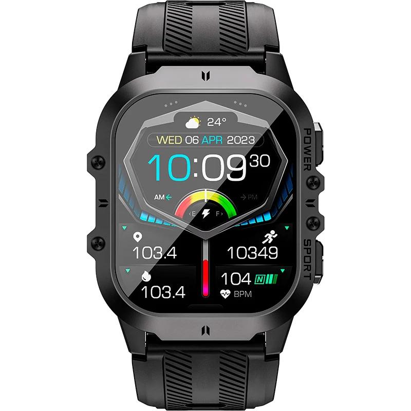 Смарт-годинник Oukitel BT20 1,96" 350 mAh Black/Orange (6931940742177) - фото 2 Смарт-годинник Oukitel BT20 1,96" 350 mAh Black/Orange (6931940742177) - фото 2