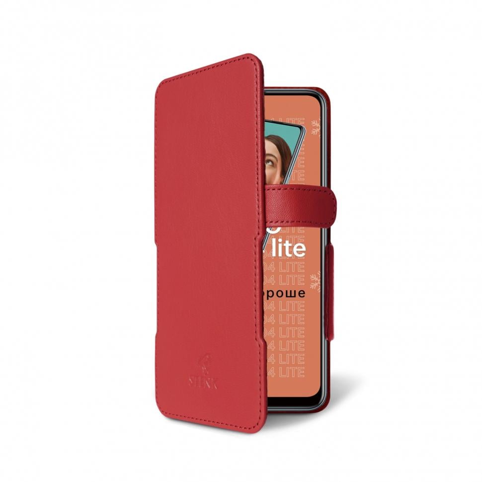 Чехол книжка Stenk Prime для OPPO Reno4 Lite Красный (68097)