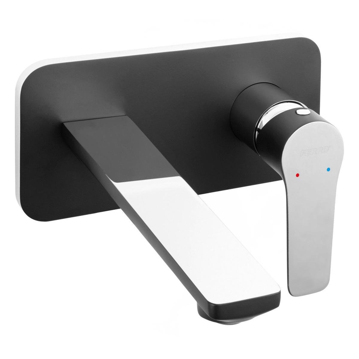 Змішувач для умивальника Ferro Adore BDR3PABLC настінний одноважільний Чорний (174772)