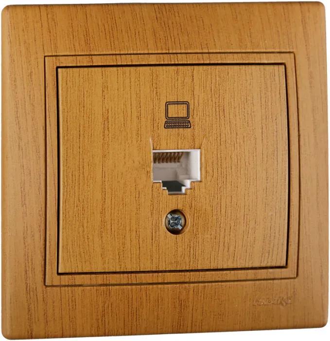 Розетка Mira комп'ютерна Дуб класичний