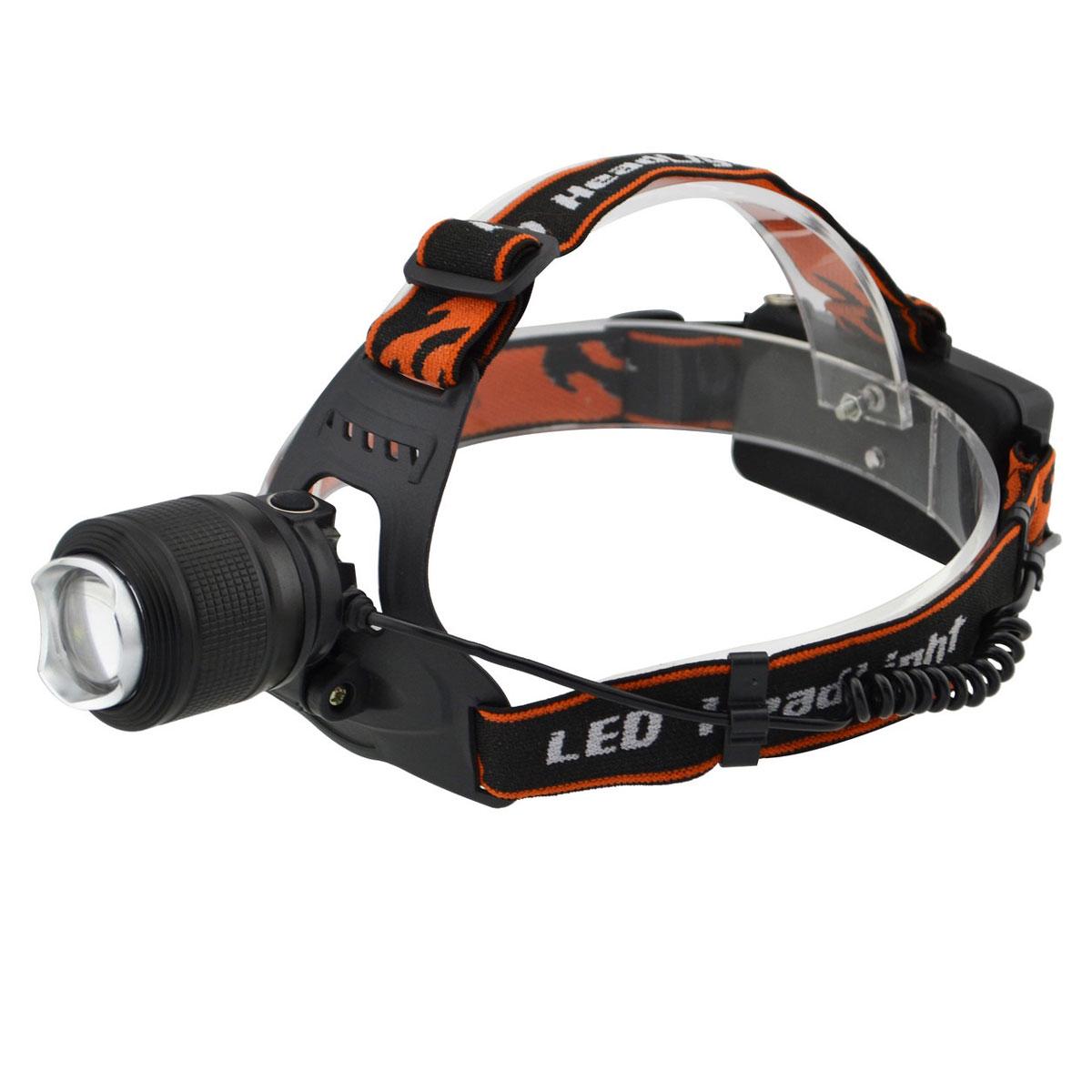 Фонарик налобный светодиодный BL-2199-T6 Черный/Оранжевый (1010216-Black) Фонарик налобный светодиодный BL-2199-T6 Черный/Оранжевый (1010216-Black)