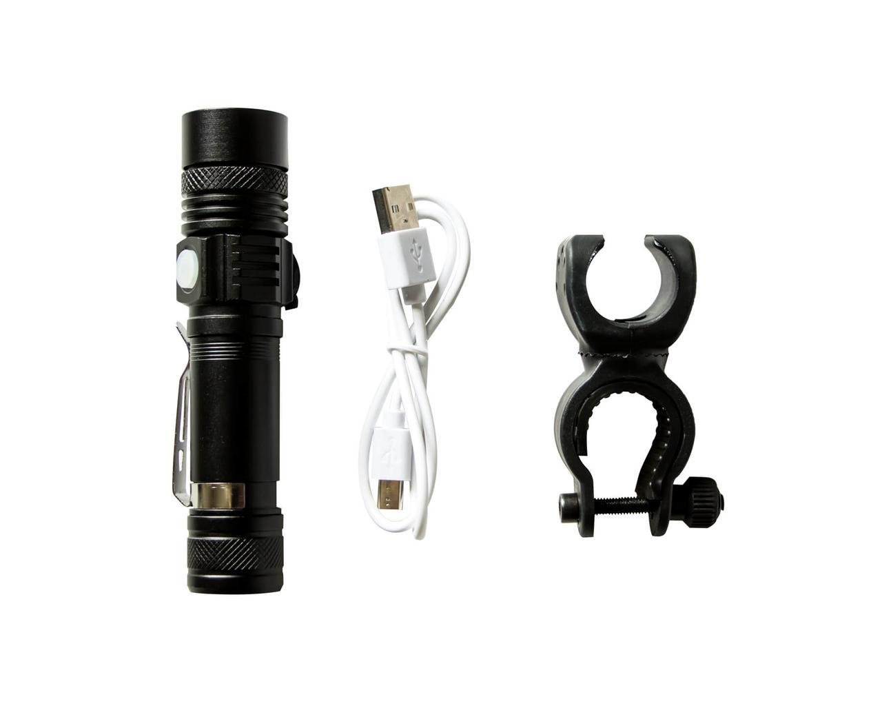 Фонарь велосипедный BL-518-T6 с креплением аккумуляторный 18650 (1164840051)