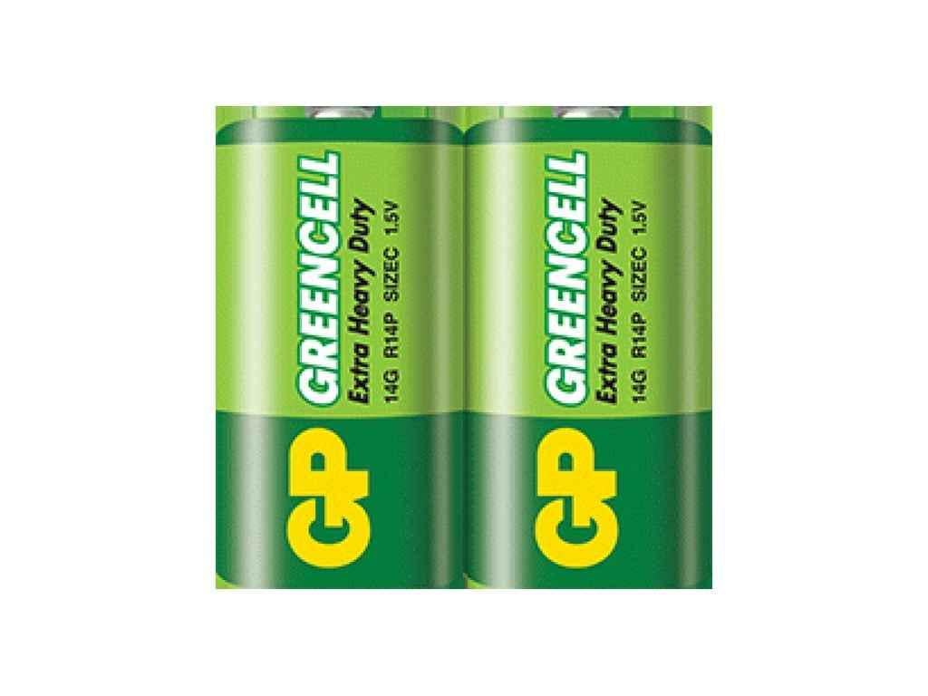 Батарейка Greencell R14 1,5V солевая 14G-S2 2 шт. (1017302)