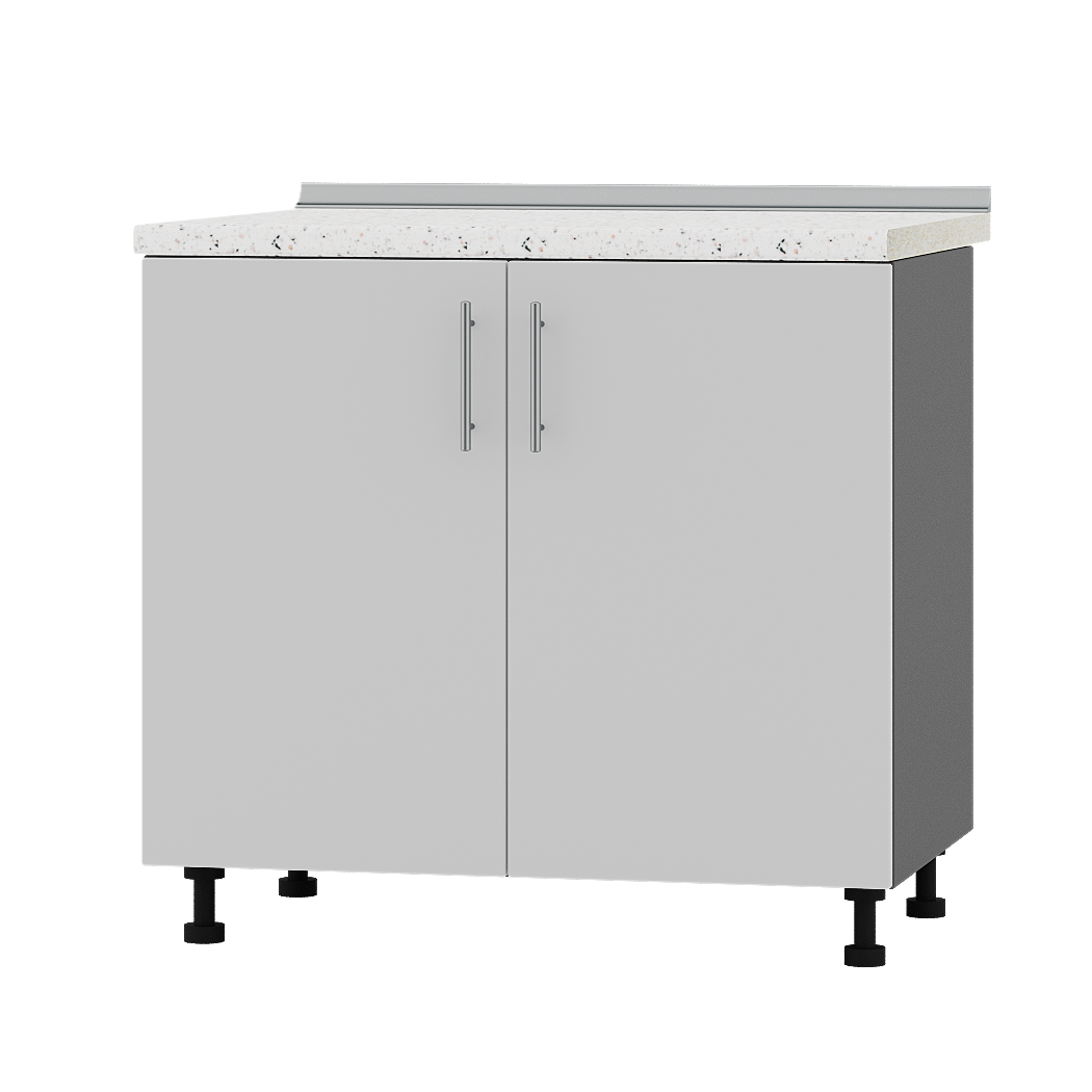 Шкаф нижний Эверест Оптима модуль под мойку Низ Н84-900 90х47х85 см Нимфея Альба/Антрацит (08756)