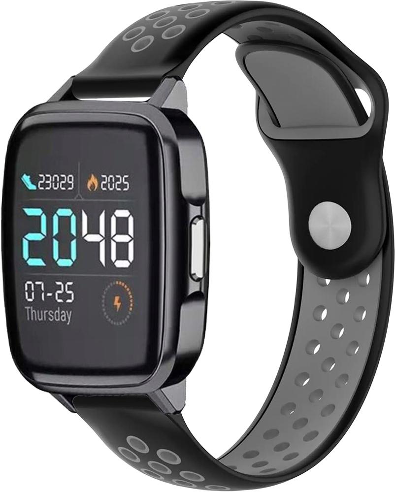 Ремешок Sport для Haylou Smart Watch 2 LS02 Black Grey (23038-53)