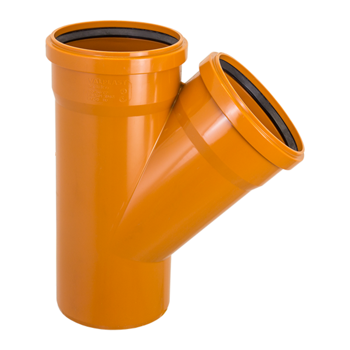 Трійник зовнішньої каналізації Valrom KompactKit 250 мм 45° (CA245250250)