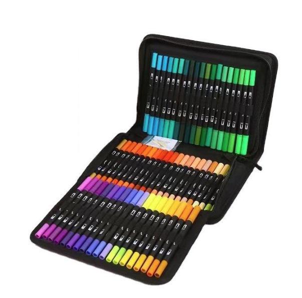 Набор двухсторонних акварельных маркеров 120 шт. (16927)