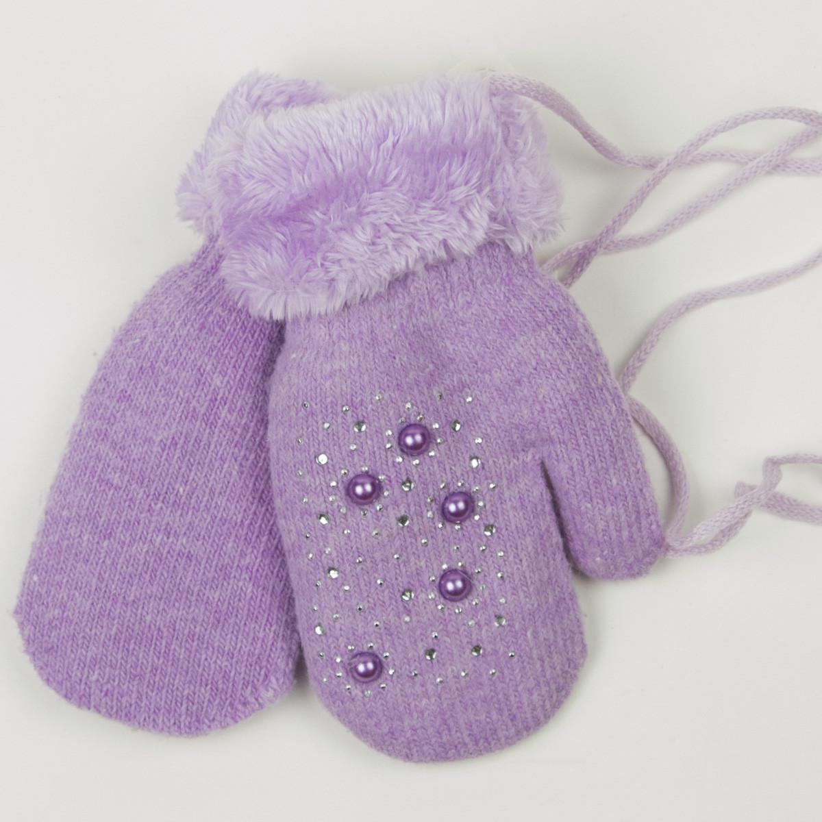 Варежки для девочек с меховой подкладкой на 5-7 лет 19-7-67 Фиолетовый (DR010161) Варежки для девочек с меховой подкладкой на 5-7 лет 19-7-67 Фиолетовый (DR010161)
