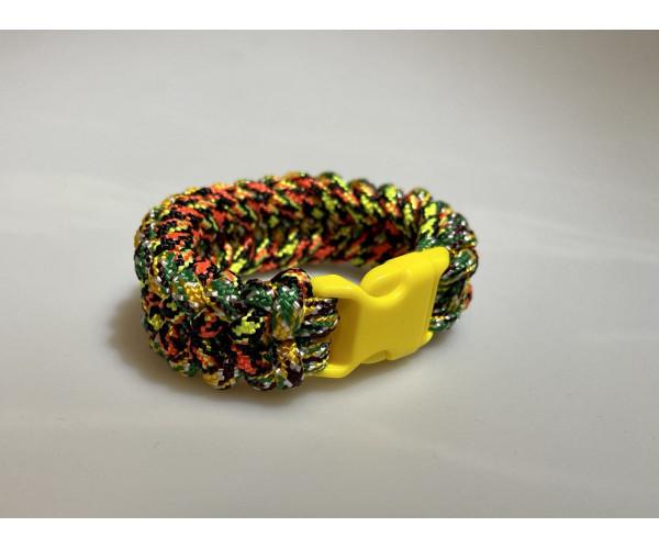 Плетений браслет Safety із паракорду 17 см Різнокольоровий (8896)