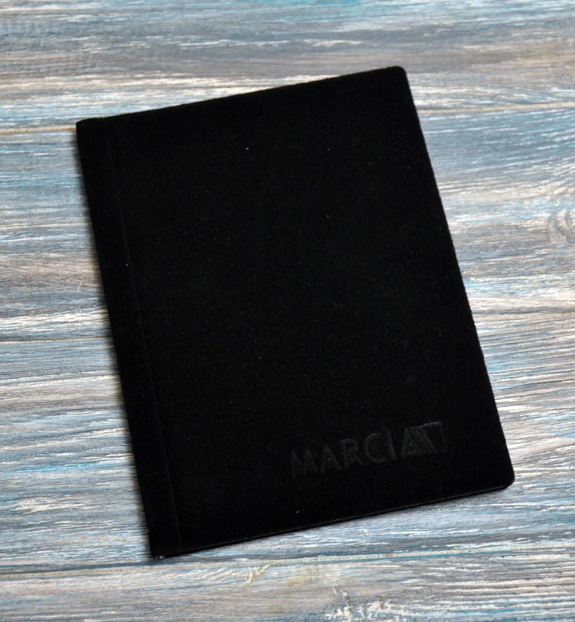 Альбом для монет Marcia на 96 комірок 35х35 мм Чорний замш (2483048080)