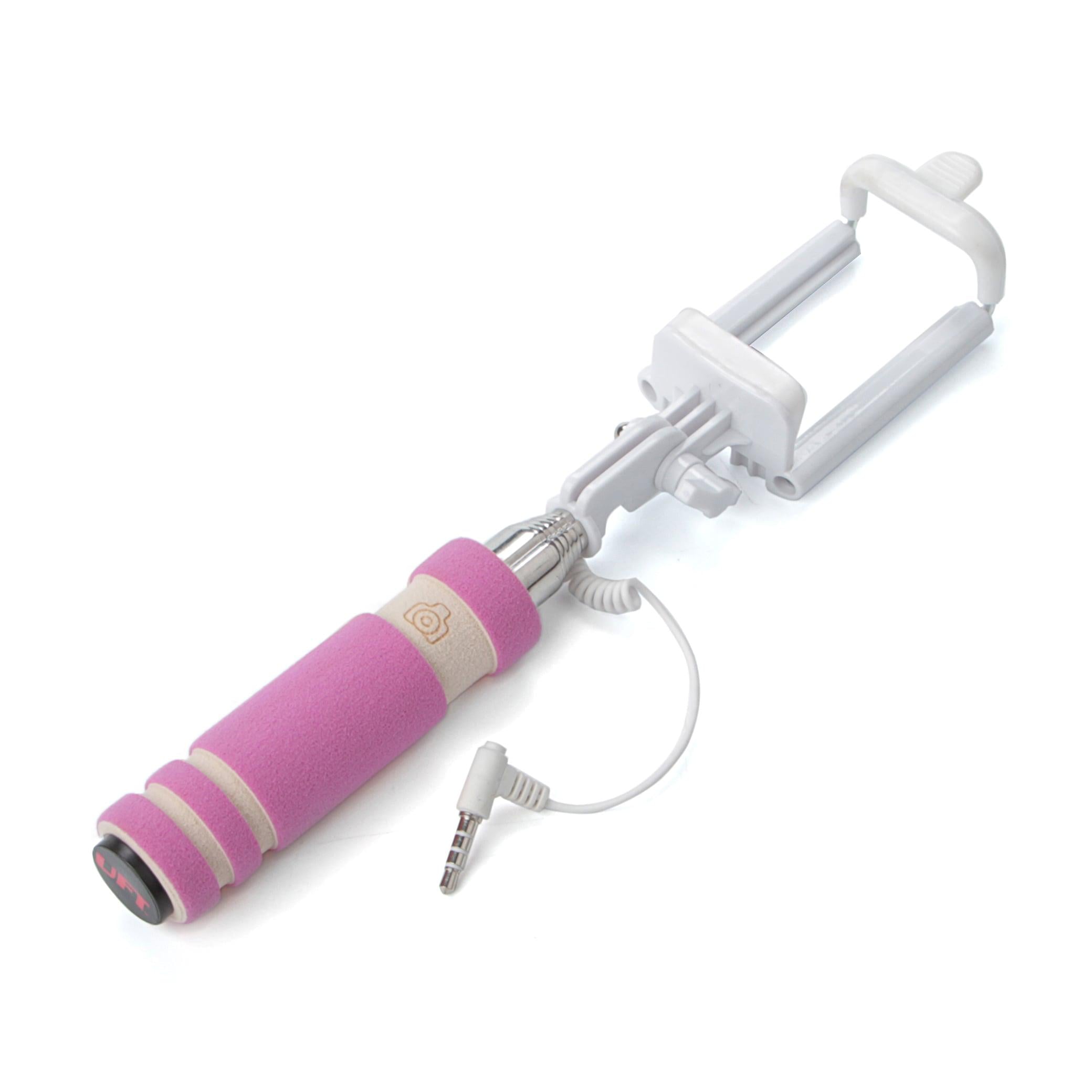 Селфі-монопод UFT SS8 Compact зі шнуром Pink